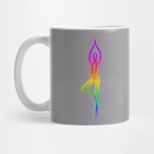 rainbow yoga Mug